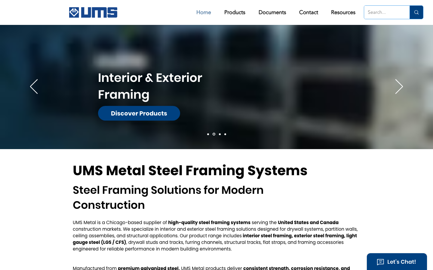 UMS Metal web sitesi